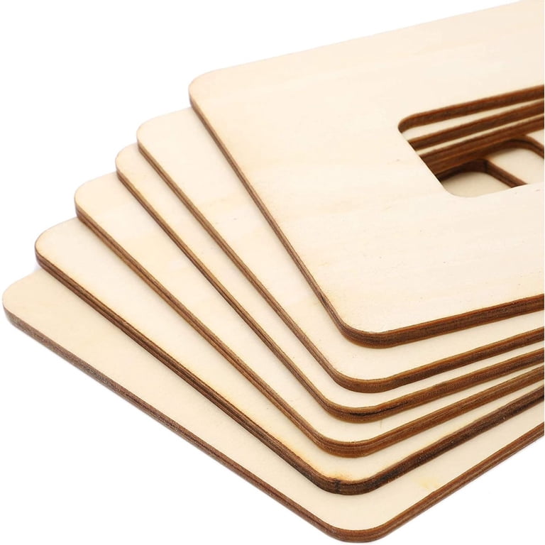 Lnrueg 36-Pack Unfinished Wooden Frames – 3 X 5 Inch Paintable Craft Frames For DIY, School, And Home Decor