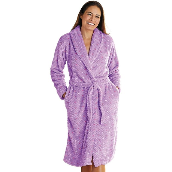 Texture Fleece Robe