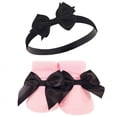 thumbnail image 5 of Hudson Baby Girl Headband and Socks Giftset, Pink Black Love, One Size, 5 of 7