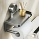 thumbnail image 4 of Portarrollos con ventosa de doble capa | Estante de pared para papel higiénico y toallas de papel | Organizador de baño y cocina sin taladros | Incluye 1 estante, 4 of 6