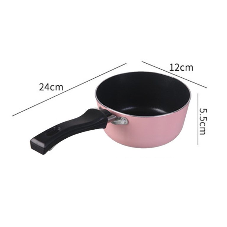 Mighty Rock Wok Pan Deep Stir Fry Pans Non Stick Wok Pan Carbon Steel Pan Wooden Detachable Handle Flat Bottom for Induction GAS Halogen Stoves 11 in