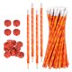 thumbnail image 1 of Lápices deportivos Uxcell con goma de borrar, 36 piezas de lápices de madera divertidos y lindos, 1 of 7