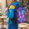 thumbnail image 3 of Jeiento Lightweight 13.5 Inch Toddler Backpack for 3-5 Year Old Girls, Galaxy Butterfly Preschool Kids School Bag with 5 Pockets & Adjustable Shoulder Straps, 3 of 7