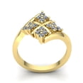 thumbnail image 3 of 2ct Round Cut Diamond Ladies Personalized Flower Engagement Fancy Ring Solid 14K Rose, White or Yellow Gold FG VS, 3 of 3