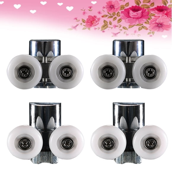 LOLIPPYY 4PCS Shower Door Wheels With Smooth Sliding Action For Sliding Glass Doors