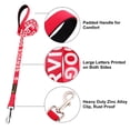 thumbnail image 2 of Correa para perros de servicio Plutus Pet Service, acolchada en neopreno, color rojo, 1,2 m, 2 of 6