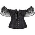 thumbnail image 3 of Corset à Lacets pour Femmes avec Manches d'Épaule, 3 of 6