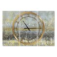 thumbnail image 1 of DesignArt Glam Rain Abstract III Large Wall Clock, 1 of 2