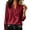 Wine Blouse, variant on Qgtaibl Womens Gingham Blouses Split Stand Collar V Neck Long Sleeve Plaid Tops Plus Size Loose Fit Breathable Daily Office Shirts Orange S