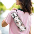 thumbnail image 6 of 20 Oz Cartoon Pug Dog Coffee Tumbler Double Wall Insulated Stainless Steel Water Bottle | Metal Reusable Thermoses Flask with Cup Cap | Leak & Sweat Proof with Anti-Dust Lid, 6 of 7