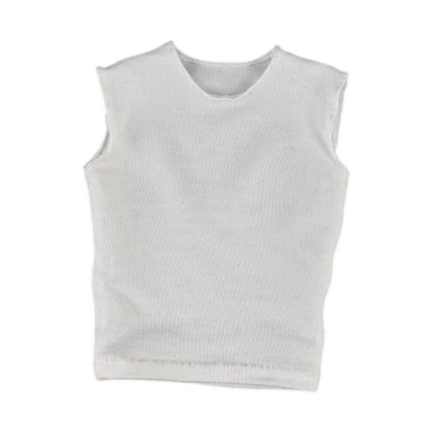 Camiseta con figuras de hombres 1:6, chaleco sin mangas, ropa cómoda para muñecas en miniatura a la moda para figuras de 12 ", accesorio para modelo
