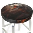 thumbnail image 3 of Gukieu Abstract White Dragon Print Round Chair Cover, Dust-proof and Non-slip Bar Chair Protective Cover, Suitable for Bars, Restaurants, Offices-12 inch, 3 of 7