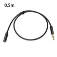 thumbnail image 4 of bedienty Computer Headphone Audio Extension Cable MP3 Player 3.5mm Male to Female Adapter Conversion Connector Accessories 0.5m 1Set, 4 of 6