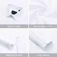 thumbnail image 4 of sogami Men's Stain Sheild Dress Shirts Long Sleeve Stretch Button Down Shirt Slim Fit, 4 of 8