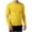 Yellow, variant on Atkumj Men Undershirts Casual Ribbed Vertical Rib Knit Crew Neck Sweaters Versatile Slim Fit Solid Color Long Sleeve Mens Pullover Sweaters for Fall Winter M