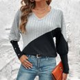 thumbnail image 3 of Warm Shirts for Women, Lightweight Sweaters for Womens Comfy Women's Sweaters Casual Pullover Knitted Thin Long Sleeve Sweater Fashion Gym, Yoga, Workout, Running, Daily Leisure,Workwear, 3 of 7