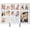 White, variant on School Years Picture Frame Pre K to 12 Wooden Graduation Gift Collage Frame with Stand Easel, Displays One 4x6 and Twelve 2x3 Wallet Photos