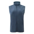thumbnail image 5 of IROINNID Women's Sleeveless Zip Up Jacket Turndown Lapel Short Cover-up Stand Collar Pure Color Pocket Plush Warm Vest, Dark Blue, 5 of 5