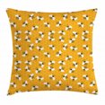 thumbnail image 1 of Bee Throw Pillow Cushion Cover, Bumble Bees Producing Honey by Filling Honeycombs Cells Themed Graphic Image Print, Decorative Square Accent Pillow Case, 20 X 20 Inches, Multicolor, by Ambesonne, 1 of 2