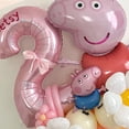 thumbnail image 5 of Juego de 35 globos con forma de margarita de dibujos animados para niñas, suministros de decoración para fiestas de cumpleaños de 1 a 9 años, juguetes para baby shower, regalo global para niños, 5 of 5