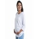 thumbnail image 1 of Playera Maternidad Algodón Manga 3/4 Cómoda Ropa Embarazo Blusa Básica Mujer Casual Color Blanco, 1 of 4
