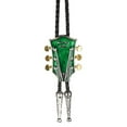 thumbnail image 4 of Maoww Mode Musique Country Guitare Western Cowboy Rodéo Bolo Cravate bola Vert, 4 of 4