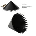 thumbnail image 4 of Squirrel Proof Bird Feeder Pole Baffle PVC Guard Stopper Black for Outdoor Use, 4 of 7