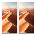 thumbnail image 2 of Designart "Mystical Sands of Egypt II" Egypt Framed Wall Art Set Of 2 - Multi-Color Landscapes Frame Gallery Set For Office Decor, 2 of 7