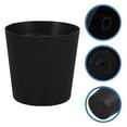 thumbnail image 2 of 10 macetas de pie para balcón, modernas y decorativas, de plástico negro, para interior y exterior, para jardín y hogar, 2 of 7