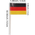 thumbnail image 2 of 100 palillos de dientes con forma de bandera para cócteles, adornos para tartas, mini palillos con forma de bandera para cupcakes, adornos para cupcakes (Alemania), 2 of 5
