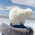 thumbnail image 4 of Winter Hat for Women Fluffy Fleece Thick Cute Ear Warmer Plush Beanie Hats Bobble Soft Outdoor Warm Headwear Cap, 4 of 6