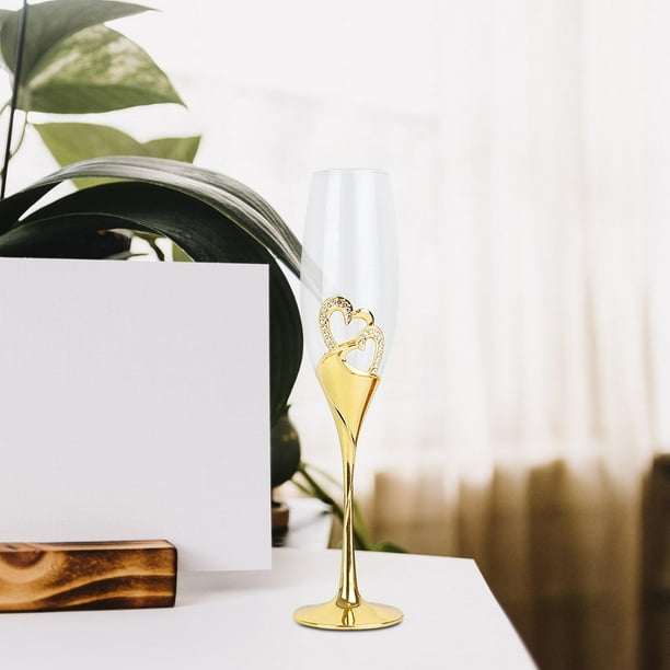 Long stem champagne glasses deals