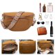 thumbnail image 1 of Bolso Hobo Sling Hombro Clásico Elegante Cruzado Pana para El Pecho Correa Ancha Guitarra Al Aire Libre Con Múltiples Bolsillos, 1 of 9