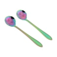 thumbnail image 4 of Espejo De La Manija De Las Cucharas Del Acero Inoxidable Del Pétalo Pulido Para 2Pcs Pensamiento, 4 of 7