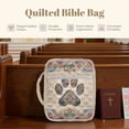 thumbnail image 4 of FOR U DESIGNS Boho Mandala Dog Paw Print Bible Cover for Women Men Lightweight Bible Carrier Tote Bag Large Capacity Protective Church Organizer Holder Bag with Handle, 4 of 7
