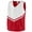 Red & White, variant on Augusta 9110A Ladies Pride Shell - Black & White- Medium