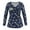 Blue, variant on Women's Maternity Nursing Tops Comfy Long Sleeve Breastfeeding T-Shirt V Neck Maternity Shirts Fall Winter Pregnancy Clothes for Women