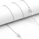 thumbnail image 3 of Cadena de anteojos de moda / Collar de cordón de / Cordón de anteojos antideslizante, Elegante retenedor de gafas Gafas de terre de metal para - Plata 3 añadir 1 perla Yinane Cadena de gafas, 3 of 4