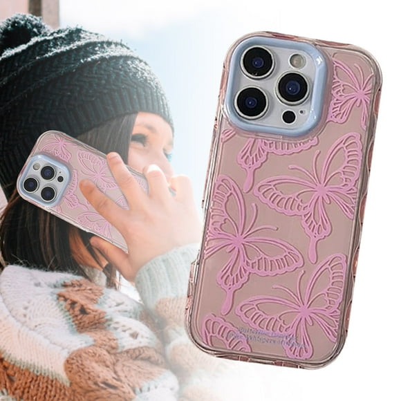 Funda protectora para iPhone, diseño fino y resistente a los golpes, material TPU PC duradero, elegante para tu smartphone, recortes precisos.