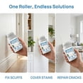 thumbnail image 3 of Wall Paint, White Touch Up Paint for Walls with Roller, Interior White Paints with Roller Brush for Flat, Quick Drying Water Based Low Odor, Covers Stain Scratches Graffiti, Interior Flat Ceiling DIY, 3 of 9