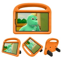 Samsung Galaxy Tab A7 Lite Case SM-T220/T225 Cover, Dteck Kids Friendly Shockproof Lightweight EVA Foam Handle Grip Case Built-in Kickstand for Samsung Galaxy Tab A7 Lite 8.7 inch 2021,Orange