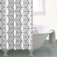 thumbnail image 4 of Black White Checkerboard Checkered Pattern Shower Curtain 36"x72" ,Bathroom Decorative Shower Curtains Set with 12 Hooks,Modern Waterproof Washable Shower Curtain, 4 of 6