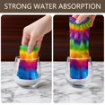 thumbnail image 4 of 2 Pcs Funny Kitchen Towels,Rainbow Tie Dye Mandala Pattern Microfiber Dish Towels,Kitchen Tea Towels,Kitchen Towel Set (18" X 26"), 4 of 7