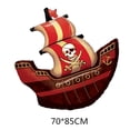 thumbnail image 3 of Globo de barco pirata de dibujos animados para Halloween, globo de película de aluminio, decoración para fiesta de cabeza de calavera, 3 of 6