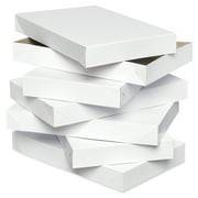 American Greetings White Shirt Boxes with Lids for All Occasions (6-Boxes, 14.75 in. x 9.5 in.)