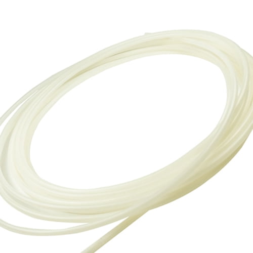 Hard Durable White SemiClear Plastic Tubing for Chemical Applications