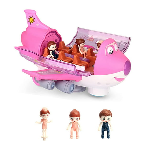 Modelo Eléctrico, Avión, Avión, Juguetes, Música Luminosa, Rotación De 360 Grados, Juguetes, Regalo Para Niños Para Fiesta De Navidad Yuarrent FN007459-02