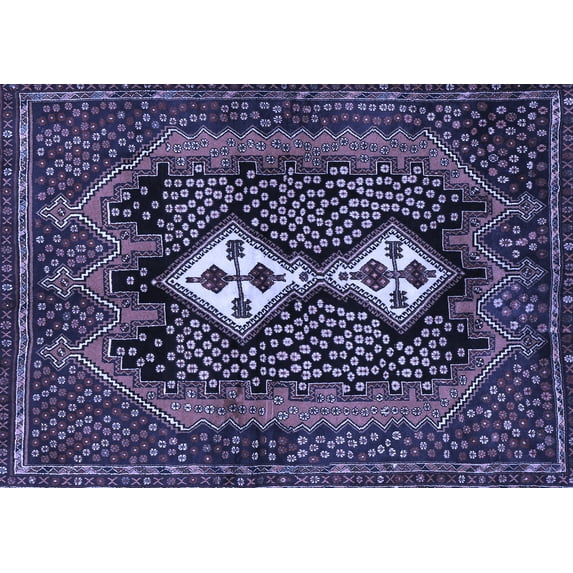 Ahgly Company Indoor Rectangle Persian Blue Traditional Area Rugs, 2' x 3'