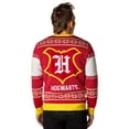 thumbnail image 2 of Harry Potter Men's Hogwarts Houses Ugly Christmas Sweater Knit Button-Up Cardigan, 2 of 7