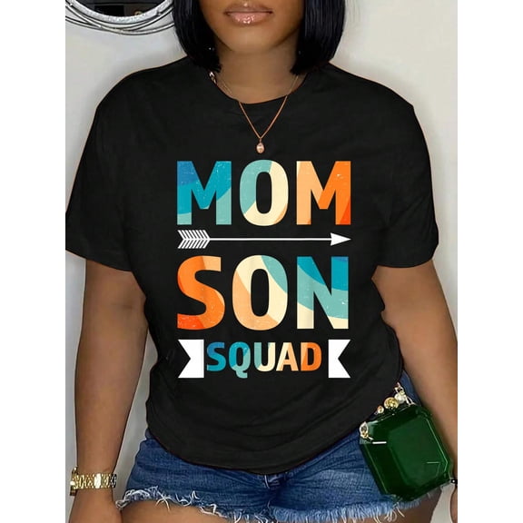 mom Son Squad Mother Family T-Shirt